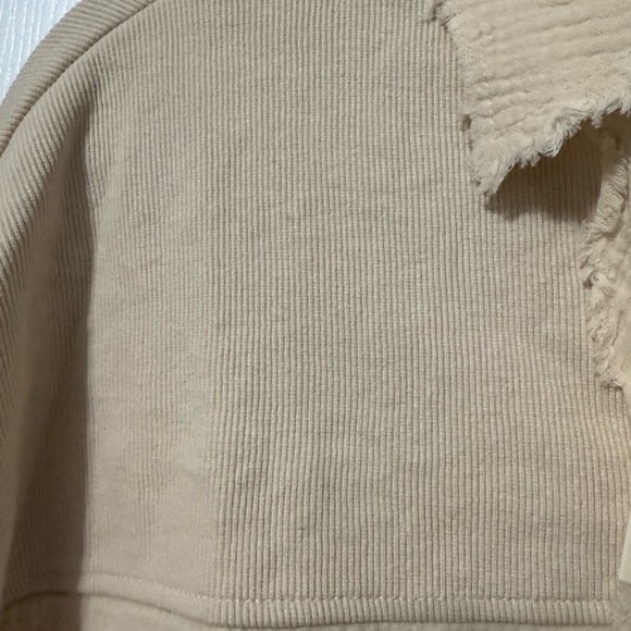 OTT NWT SAND Textured Button-Down Shirt- S/M, M/L - Picture 4 of 8